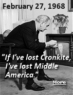 When CBS Nightly News anchor Walter Cronkite concluded a special broadcast on the recent Tet Offensive in Vietnam with a rare, brief, and potent editorial suggesting that America cease fighting the war, President Lyndon Johnson, watching live in the White House, turned to his aides and said, ''If I've lost Cronkite, I've lost Middle America''.
